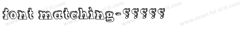 font matching字体转换